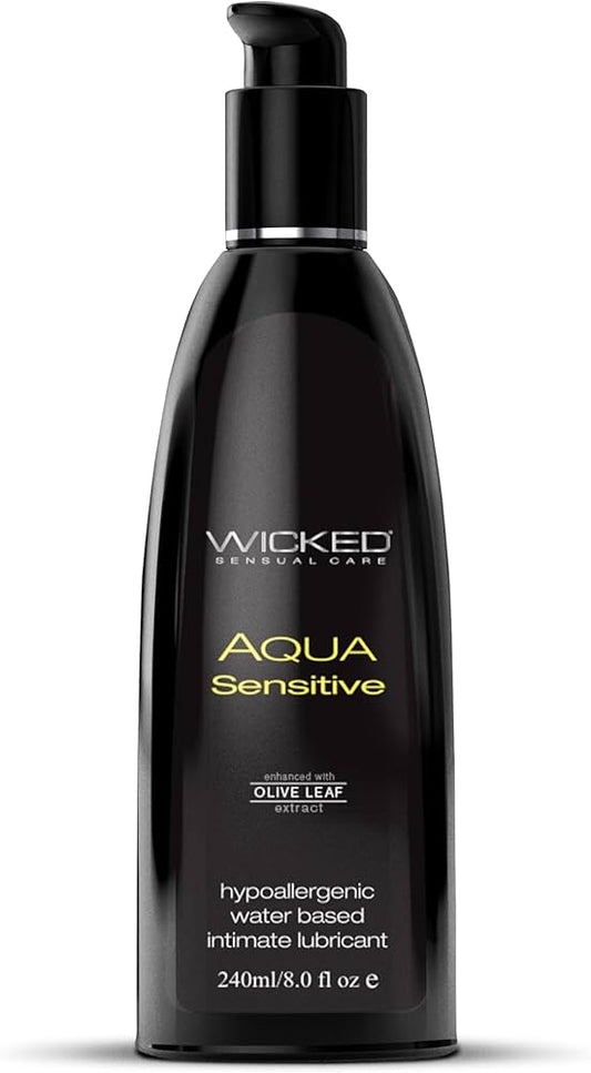 Aqua Sensitive Hypoallergenic Water Based Lubricant - 8 Fl. Oz.