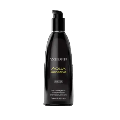 Aqua Sensitive Hypoallergenic Water Based Lubricant - 8 Fl. Oz.